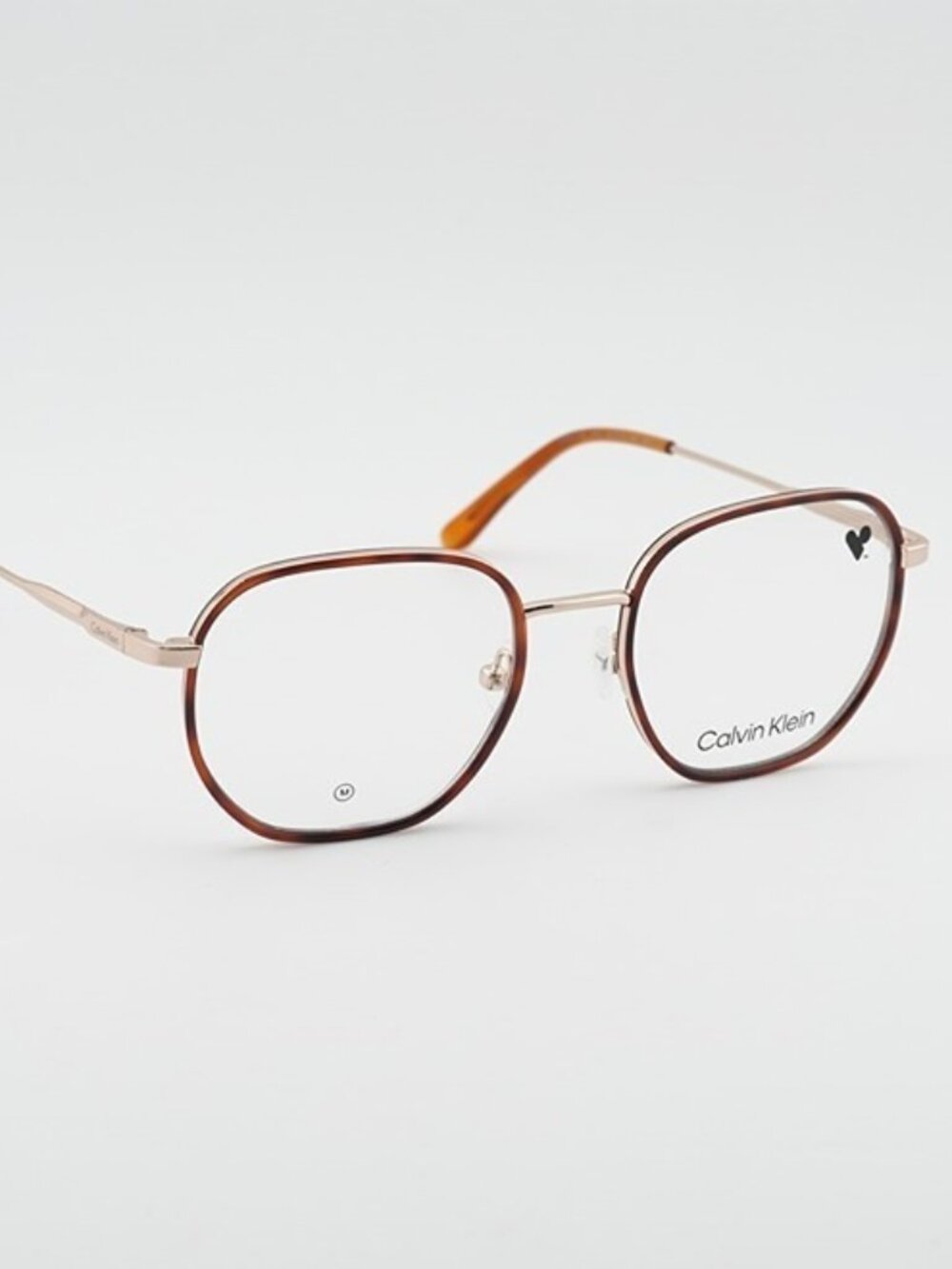 Calvin Klein CK24113 265 Unisex Eyeglasses Tortoise / Gold 50mm Square Frame